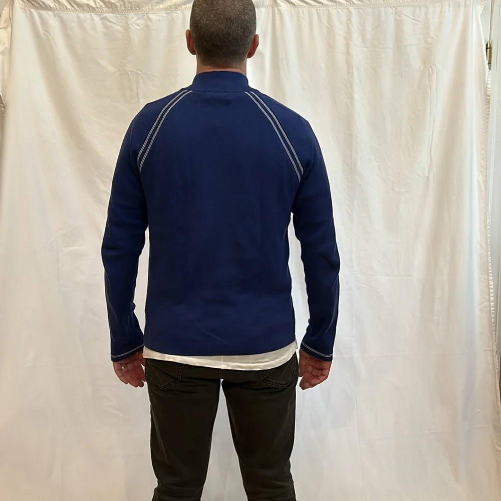 Banana Republic Blue with White Stripe Sweater size L